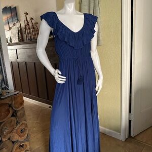 Calypso St. Barth Royal Blue Maxi Dress